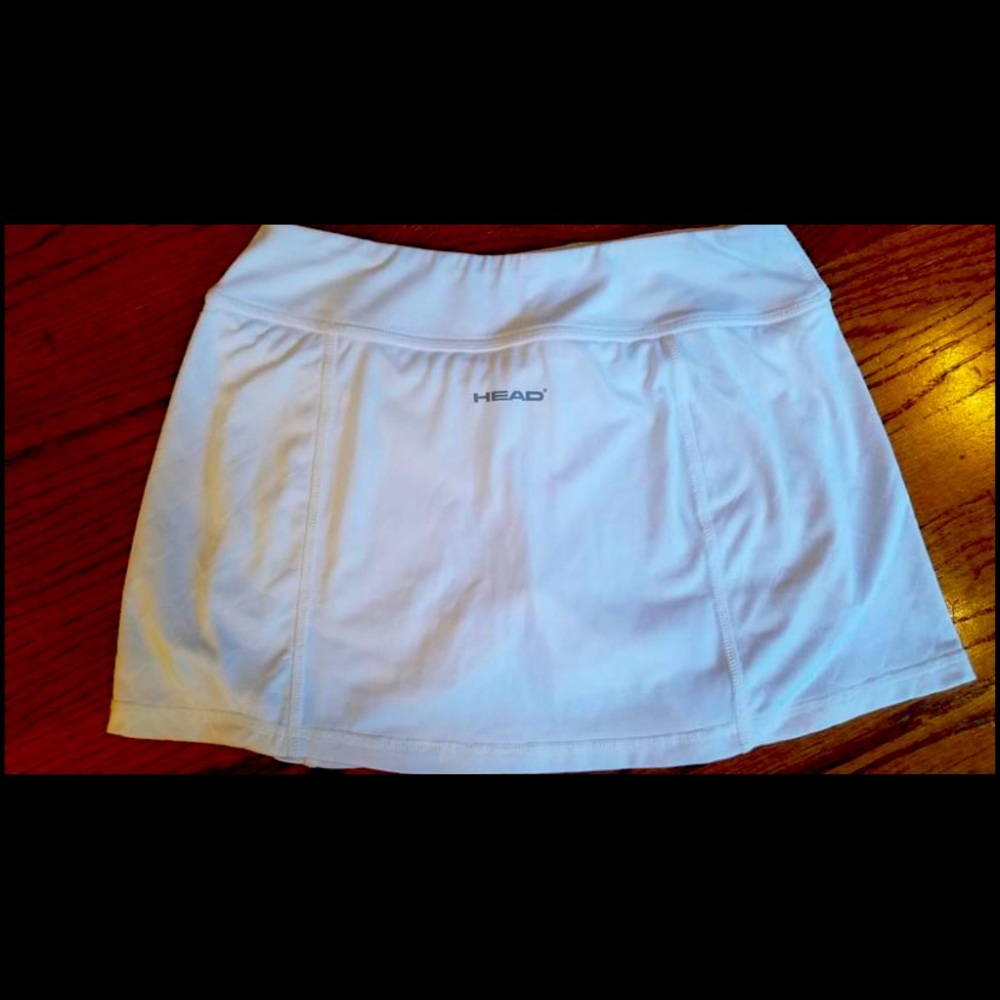 White tennis skirt